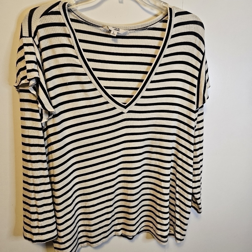 Jack by BB Dakota Women's Size XL striped Long Sleeve top